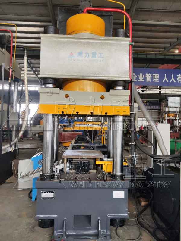 500噸錨桿托盤(pán)液壓機(jī)剪切、沖孔、壓型一次完成